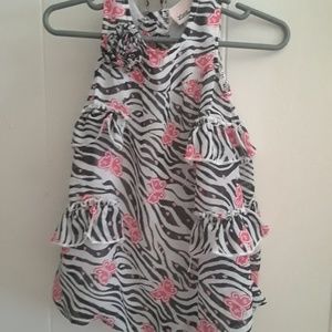 One piece pink an brown zibra strip